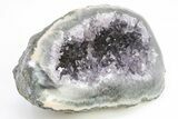 Purple Amethyst Geode With Polished Face - Uruguay #199744-1